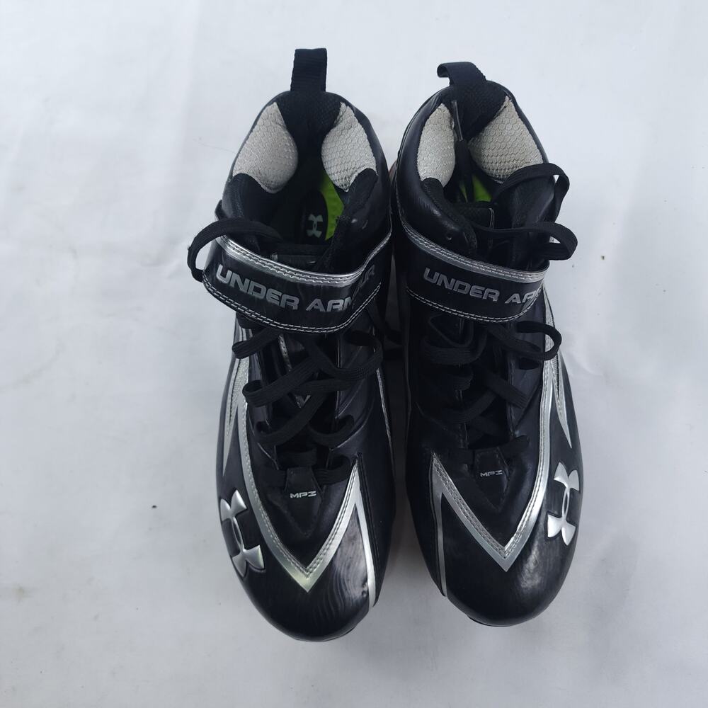 Under Armour Black Football Cleats Shoes Men Left 9.5 Right 10 (1208559) - Picture 11 of 12
